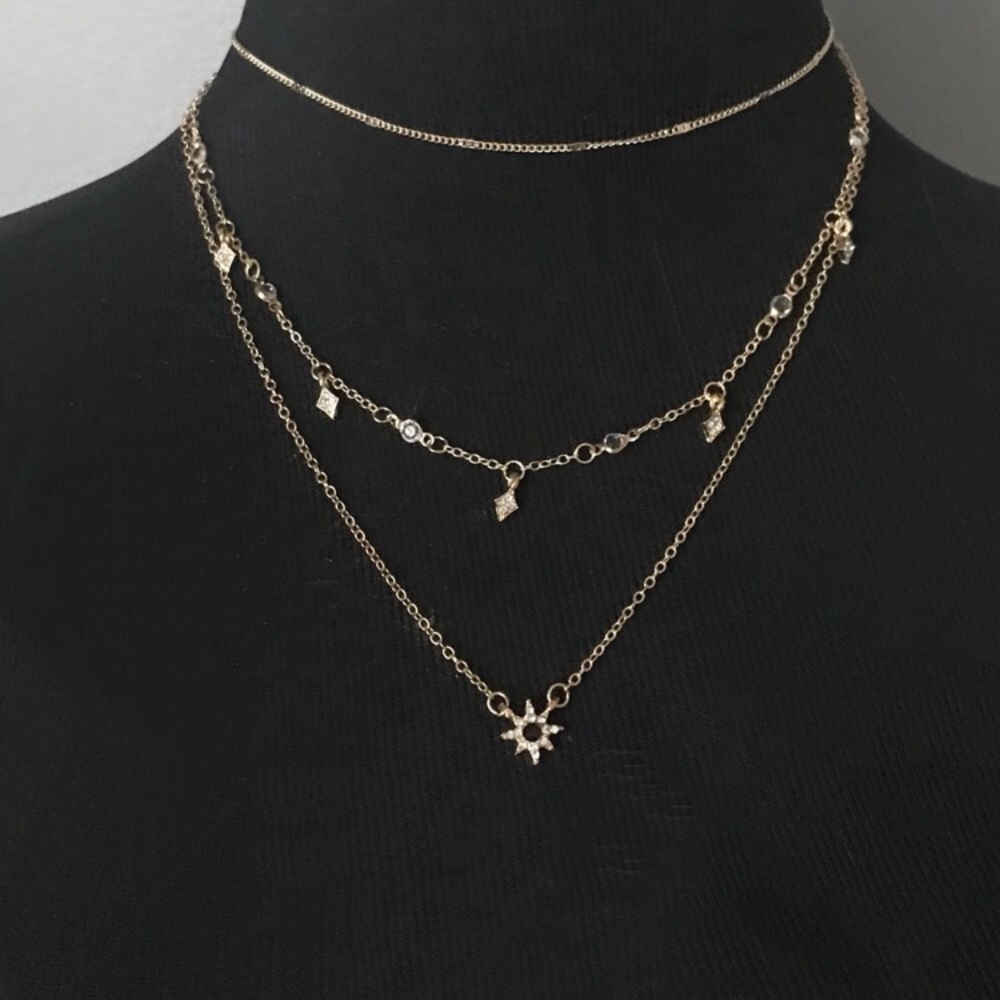 Last one! NWT Black stone layered choker - Picture 2 of 4